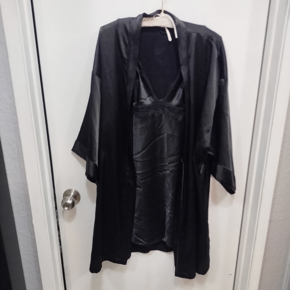 2 Piece Victoria's Secret Satin, Robe & Gown
